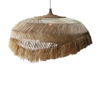 Φωτιστικό οροφής Izert Inart sisal σε φυσικό χρώμα Φ110x65εκ 339-000012