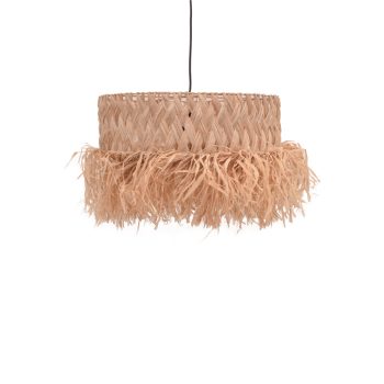 Φωτιστικό οροφής Annhele Inart sisal σε φυσικό χρώμα Φ50x35εκ 339-000015