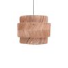 Φωτιστικό οροφής Zeniole Inart abaca σε φυσικό χρώμα Φ60x50εκ 339-000016
