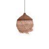 Φωτιστικό οροφής Fiorine Inart abaca σε φυσικό χρώμα Φ35x45εκ 339-000019