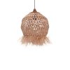 Φωτιστικό οροφής Marjione Inart sisal σε φυσικό χρώμα Φ45x55εκ 339-000021