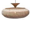Φωτιστικό οροφής Lafrene Inart sisal σε φυσικό χρώμα Φ90x43εκ 339-000022