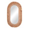Καθρέπτης Bohnile Inart sisal σε φυσικό χρώμα 70x4x120εκ 339-000024