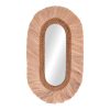 Καθρέπτης Nabore Inart abaca σε φυσικό χρώμα 55x4x96εκ 339-000029