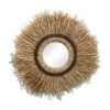 Καθρέπτης Tabrane Inart sisal σε φυσικό χρώμα Φ110x4εκ 339-000031