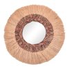 Καθρέπτης Paranome Inart sisal και abaca σε φυσικό χρώμα Φ115x4εκ 339-000034