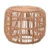 Σκαμπό Rajesty pakoworld rattan pe σε φυσική απόχρωση Φ60x46εκ 344-000010