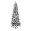 ΧΡΙΣΤΟΥΓΕΝΝΙΑΤΙΚΟ ΔΕΝΤΡΟ ΧΙΟΝΙΣΜΕΝΟ FLOCKED PENCIL SLIM 1002 TIPS Υ210ΕΚ