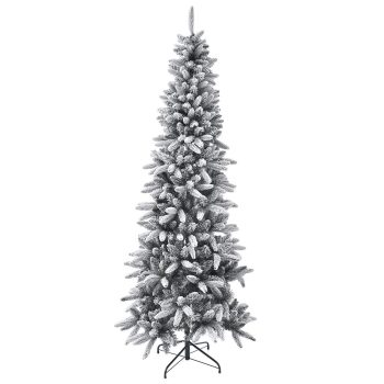 ΧΡΙΣΤΟΥΓΕΝΝΙΑΤΙΚΟ ΔΕΝΤΡΟ ΧΙΟΝΙΣΜΕΝΟ FLOCKED PENCIL SLIM 1240 TIPS Υ240ΕΚ