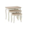 S/3 ΤΡΑΠΕΖΙ ΞΥΛΙΝΟ ΛΕΥΚΟ-ΜΠΕΖ 66X38X59