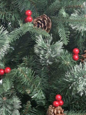 ΔΕΝΤΡΟ XMAS ΜΕ ΚΟΥΚΟΥΝΑΡΙΑ PVC ΠΡΑΣΙΝΟ 2232 TIPS Υ210