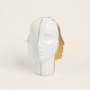 Beauty Home ΒΑΖΟ ΠΡΟΣΩΠΑ ΛΕΥΚΟ ΧΡΥΣΟ 30 cm