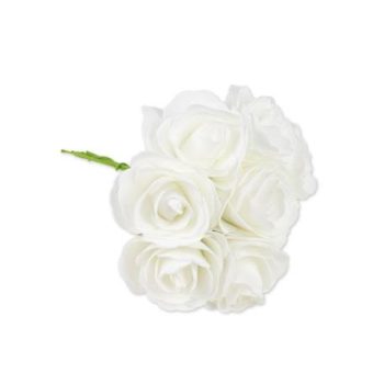 Beauty Home ΜΠΟΥΚΕΤΟ ΛΕΥΚΑ ΤΡΙΑΝΤΑΦΥΛΛΑ 15 CM