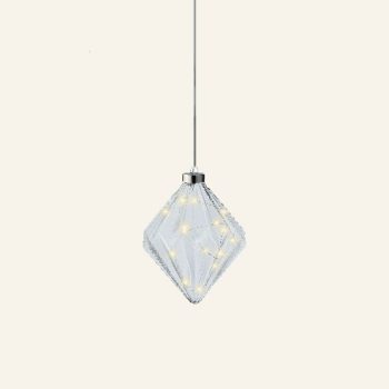 Beauty Home ΦΑΝΑΡΙ ΕΣΩΤΕΡΙΚΟΥ ΧΩΡΟΥ ΔΙΑΜΑΝΤΙ 16 CM ΜΕ LED