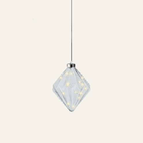 Beauty Home ΦΑΝΑΡΙ ΕΣΩΤΕΡΙΚΟΥ ΧΩΡΟΥ ΔΙΑΜΑΝΤΙ 16 CM ΜΕ LED