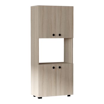 Ντουλάπα κουζίνας Guzel pakoworld σε sonoma απόχρωση 60x31.4x140εκ 120-000479