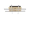 Φωτιστικό οροφής Plan pakoworld led μαύρο μέταλλο 30x30x20εκ 193-000094