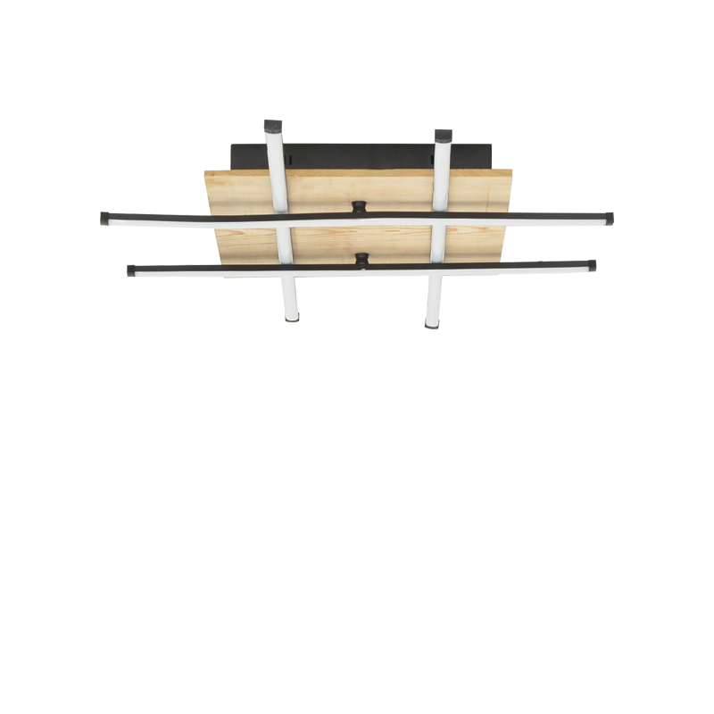 Φωτιστικό οροφής Plan pakoworld led μαύρο μέταλλο 30x30x20εκ 193-000094