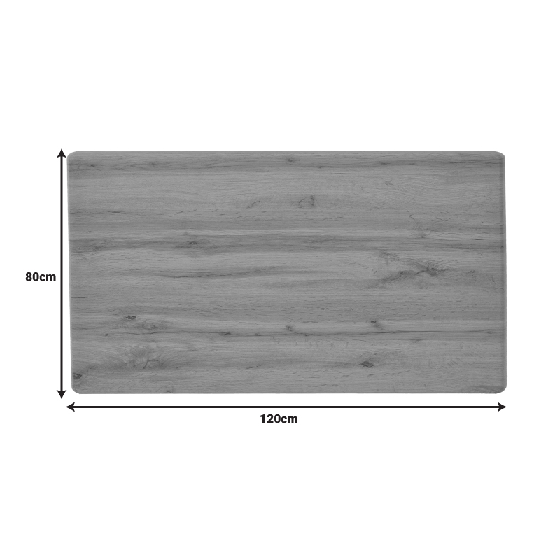 Επιφάνεια τραπεζιού Wimeja τ.Werzalit σε oak απόχρωση 120x80εκ - Image 3