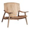 Πολυθρόνα Brazin pakoworld φυσικό teak ξύλο 72x71x77εκ 335-000001