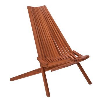 Πολυθρόνα Phoenox pakoworld πτυσσόμενη φυσικό teak ξύλο 101x63x80εκ 335-000005