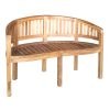 Παγκάκι διθέσιο Coren pakoworld φυσικό teak ξύλο 130x61x87εκ 335-000006