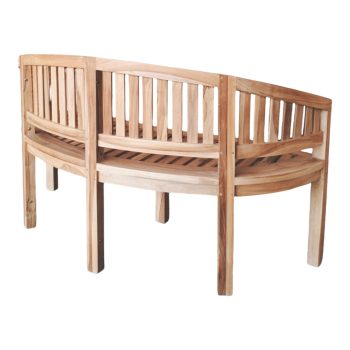 Alternative view of Καναπές τριθέσιος Coren  φυσικό teak ξύλο 150x61x87εκ