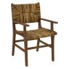 Πολυθρόνα Refane pakoworld φυσικό teak ξύλο-banana σχοινί 55x60x85εκ 336-000008