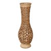 Βάζο Gucre Inart ξύλο-rattan pe σε φυσική απόχρωση Φ25x70εκ 337-000032