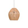 Φωτιστικό οροφής Irden Inart rattan σε φυσική απόχρωση Φ50x40εκ 337-000038