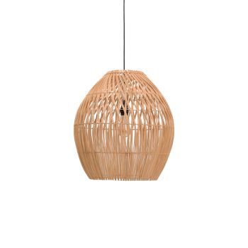 Φωτιστικό οροφής Irden Inart rattan σε φυσική απόχρωση Φ50x40εκ 337-000038