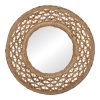 Καθρέπτης Mazun Inart ξύλο σε φυσική απόχρωση Φ60x8εκ 337-000039