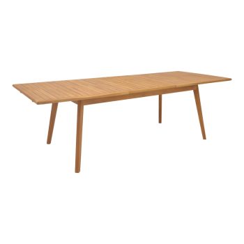 Alternative view of Τραπέζι Pino  επεκτεινόμενο teak ξύλο σε φυσική απόχρωση 180/240x100x75εκ