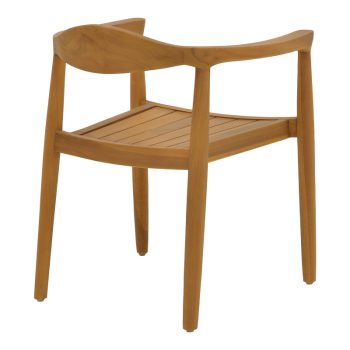Alternative view of Πολυθρόνα Ganny  teak ξύλο σε φυσική απόχρωση 59x56x71εκ
