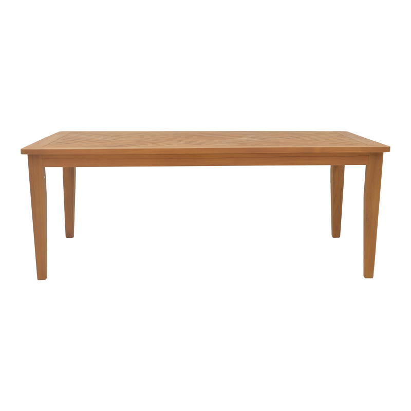 Τραπέζι Mady teak ξύλο σε φυσική απόχρωση 200x100x75εκ - Image 2
