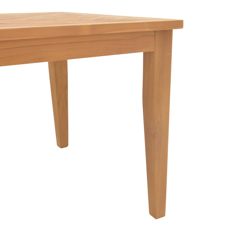 Τραπέζι Mady teak ξύλο σε φυσική απόχρωση 200x100x75εκ - Image 5