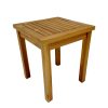Τραπέζι Noly pakoworld teak ξύλο σε φυσική απόχρωση 40x40x45εκ 343-000008