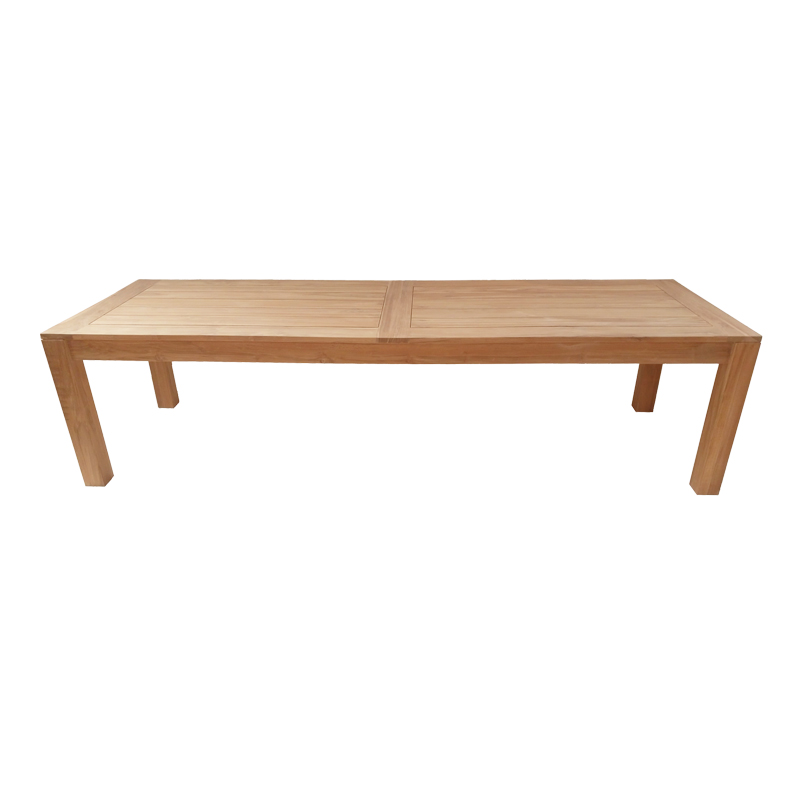 Τραπέζι Pablo teak ξύλο σε φυσική απόχρωση 300x100x76εκ - Image 3