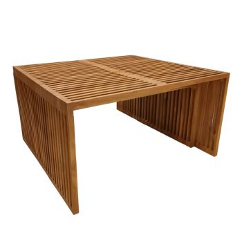 Alternative view of Τραπέζι Tinnie I  σετ 2τεμ teak ξύλο σε φυσική απόχρωση