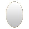 Καθρέπτης Eggo Inart σε χρυσή απόχρωση 61x40.6x0.9εκ 349-000001