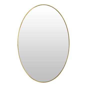 Καθρέπτης Eggo Inart σε χρυσή απόχρωση 61x40.6x0.9εκ 349-000001