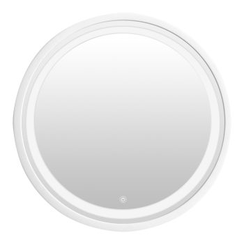 Καθρέπτης με φως Goslyn Inart σε λευκή απόχρωση Φ55.4x4.5εκ 349-000004