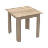 Τραπέζι Manka I pakoworld μελαμίνη σε sonoma απόχρωση 80x80x77εκ 361-000006