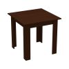 Τραπέζι Manka I pakoworld μελαμίνη σε wenge απόχρωση 80x80x77εκ 361-000008