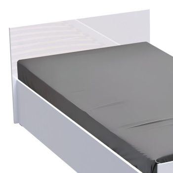 Alternative view of Κρεβάτι μονό Afina  σε λευκή glossy απόχρωση 90x200εκ