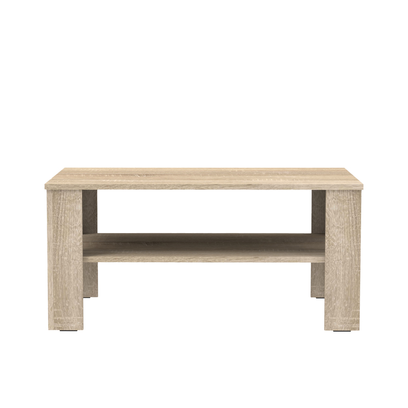 Τραπέζι σαλονιού Κhofi σε sonoma απόχρωση 90x60x42.3εκ - Image 2