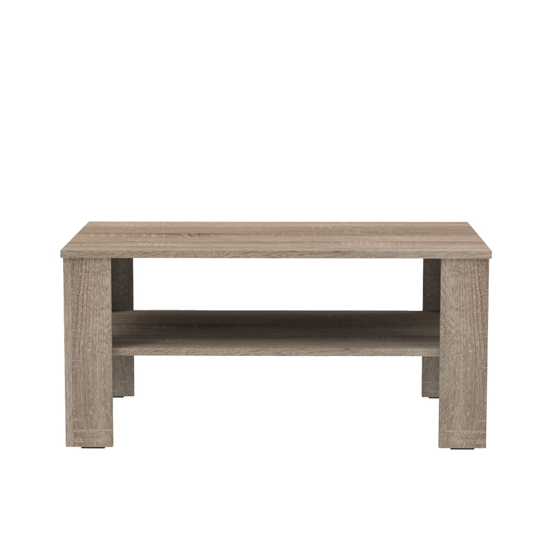 Τραπέζι σαλονιού Κhofi σε sonoma truffle απόχρωση 90x60x42.3εκ - Image 2
