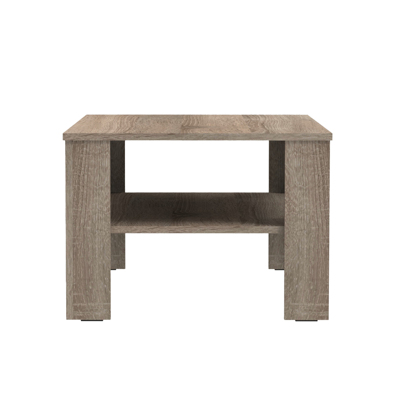 Τραπέζι σαλονιού Κhofi σε sonoma truffle απόχρωση 90x60x42.3εκ - Image 3