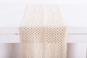 Beauty Home ΔΑΝΤΕΛΑ ΒΑΜΒΑΚΕΡΗ 23CM “ΓΕΩΜΕΤΡΙΚΟ” Εκρού
