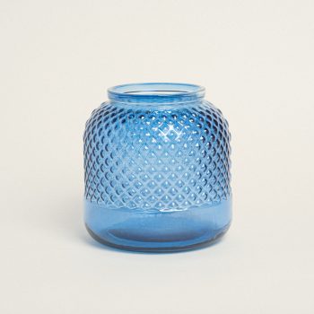 Beauty Home ΒΑΖΟ ΑΝΑΓΛΥΦΟ 19 x 19 cm  Μπλε